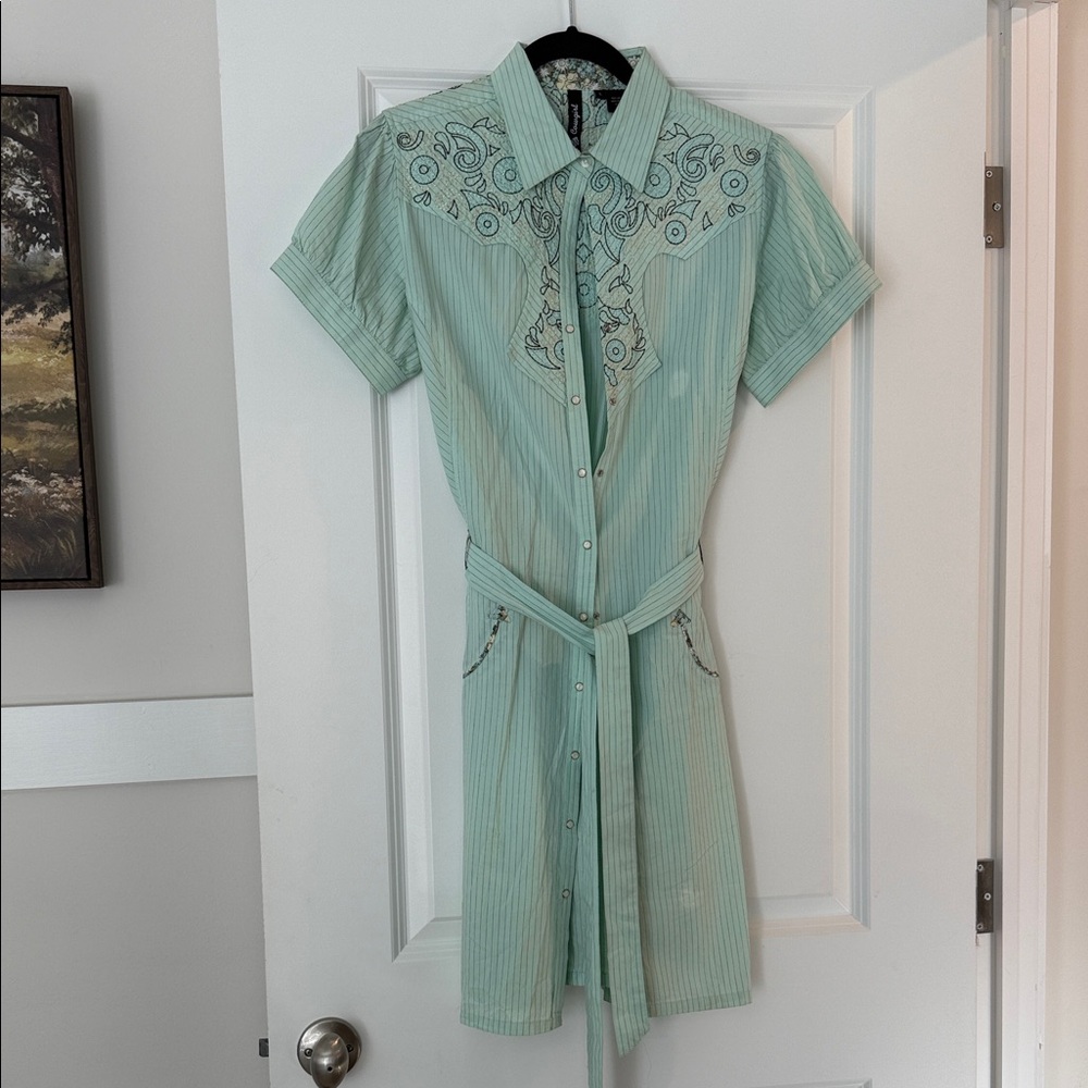 RU Cowgirl Pearl Snap Dress